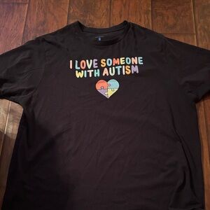 Black Autism Awareness Short Sleeve Tee